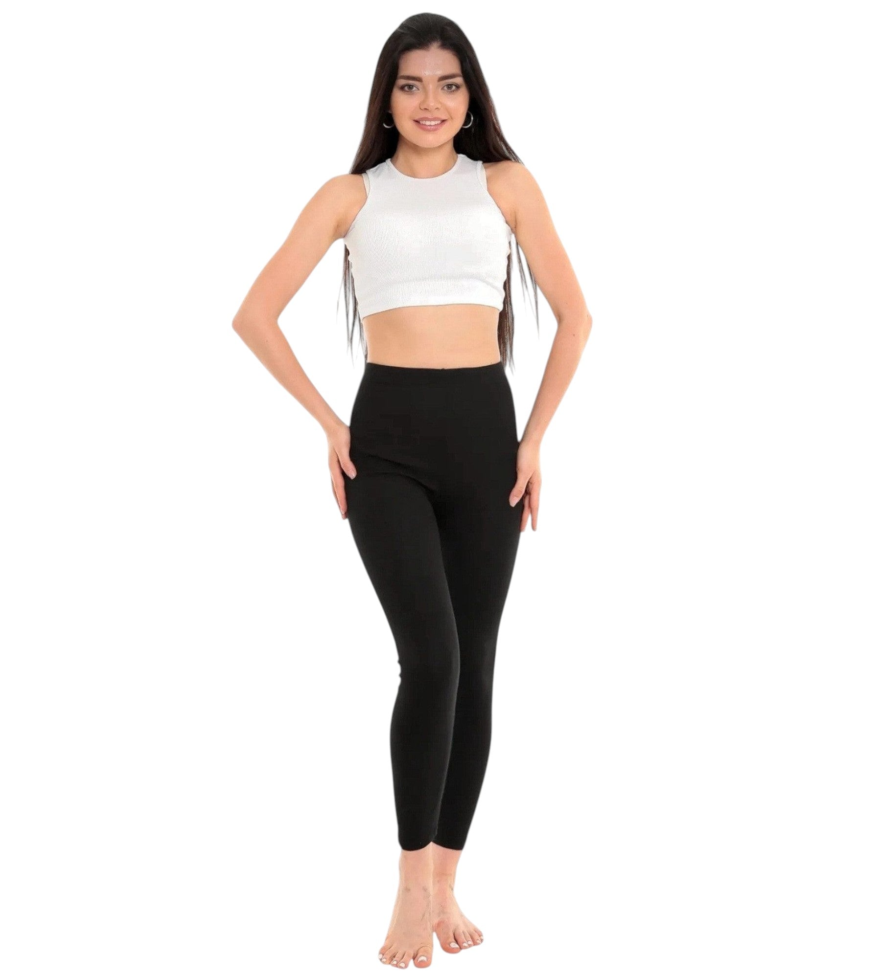 Thermohose Damen – Gefütterte Thermoleggings Winterleggings, wärmend & elastisch