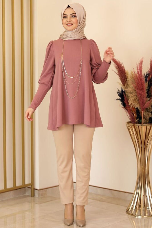 Tunika Damen Tunika Longtunika Hijab Tunika lange Tunika Modest (IKON)