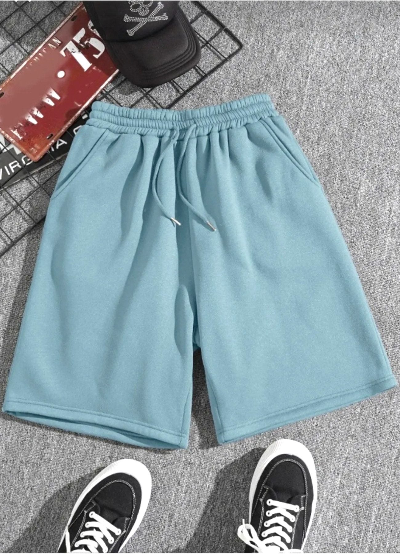 Shorts kurze Hose Damen Jogger Pants mit Kordelzug und elastischem Bund