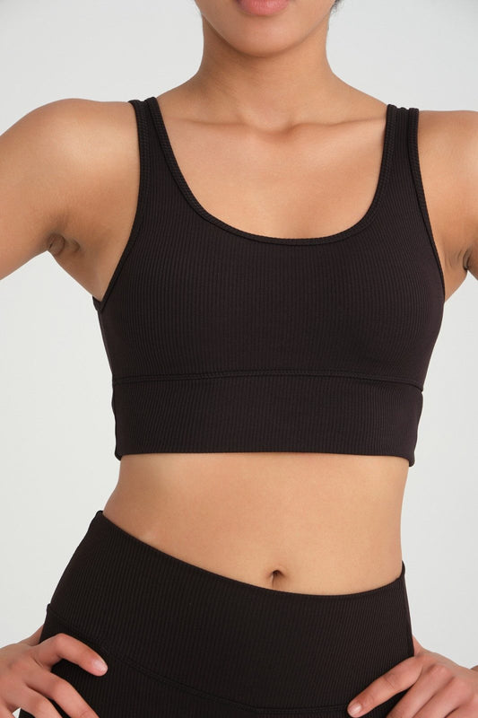 Bustier-Bikini-Top Damen Sport Bustier Tops – elastisch mit abnehmbaren Pads