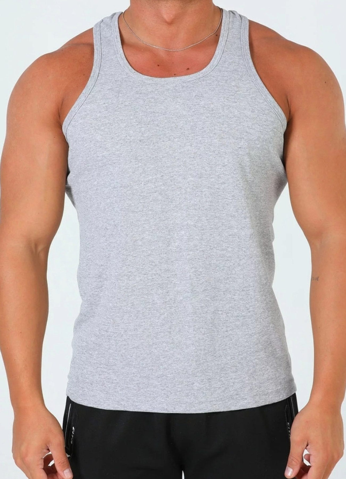 Muskelshirt 4er Pack Herren Sport Tank Tops - Rambo Shirt mit X-Back Design