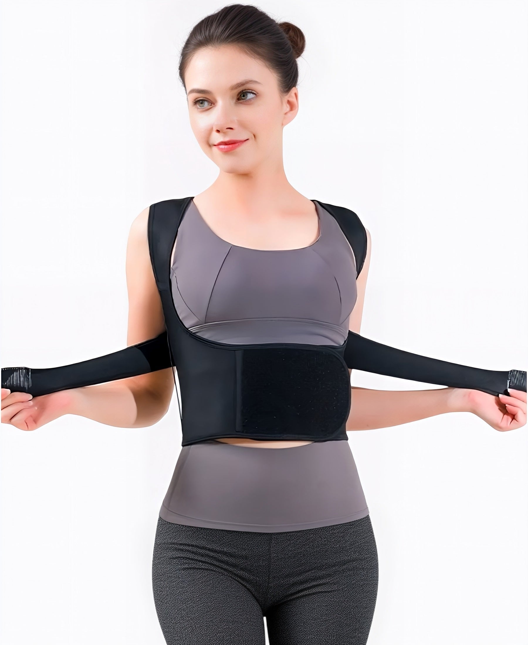 Rücken Stüzgürtel Haltungskorrektur für Damen & Herren, Rückenbandage für aufrechte Haltung