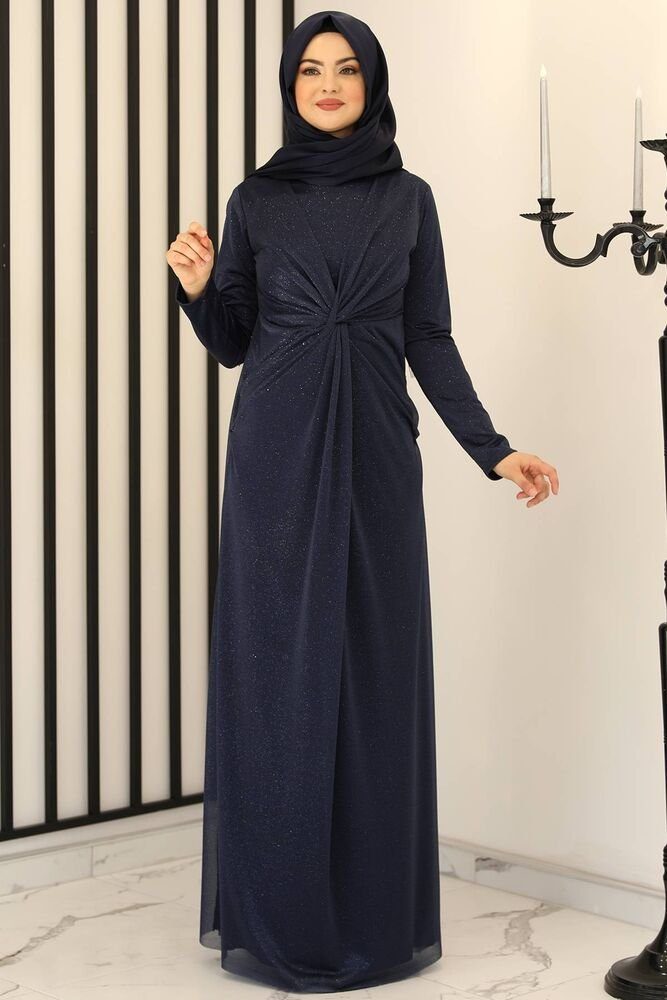 Abendkleid Damen Maxikleid Abiye Abaya Hijab Kleid Modest Fashion (AYLA)
