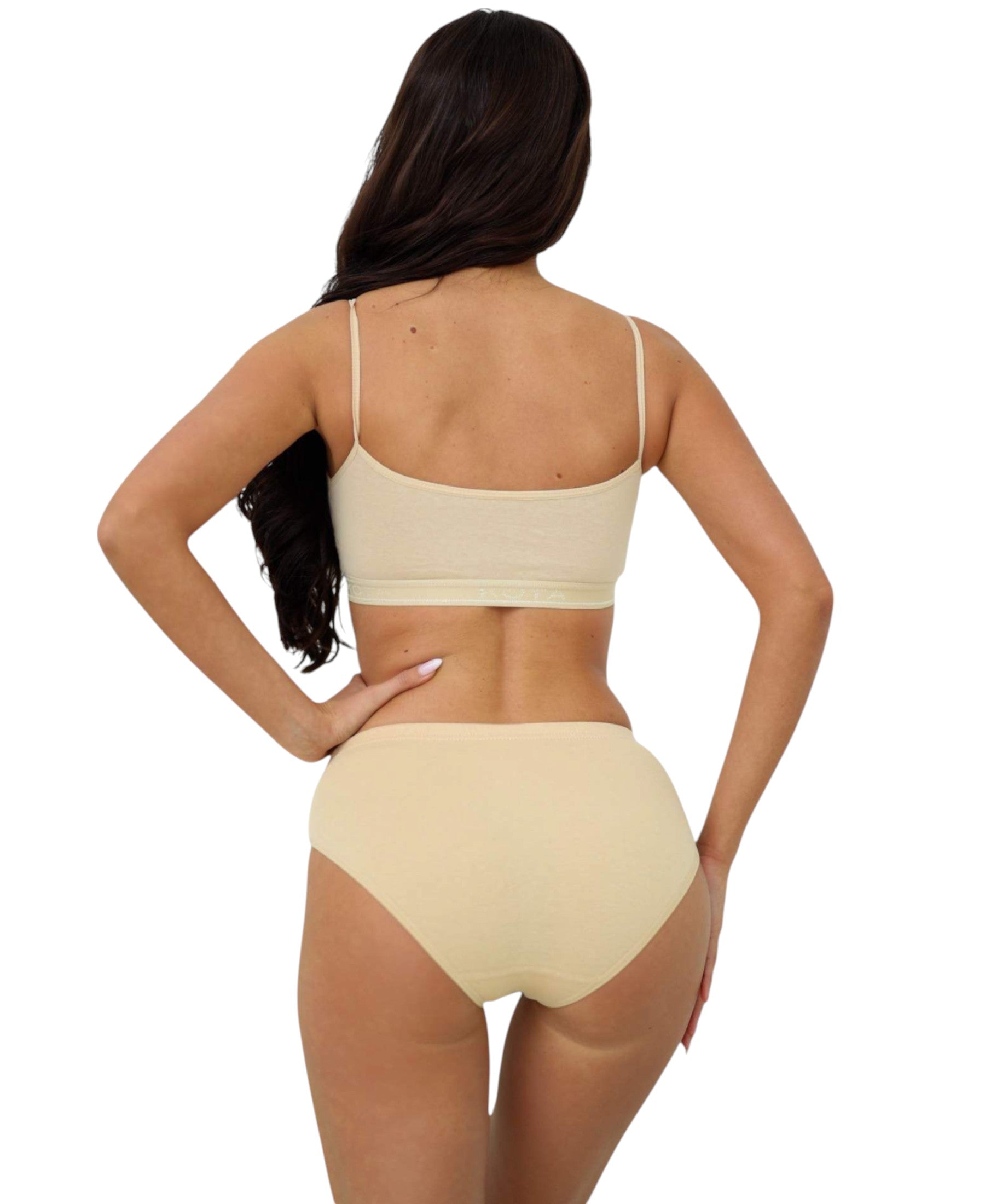 Bustier Damen Sport-BH Top mit Spaghettiträgern & abnehmbaren Pads