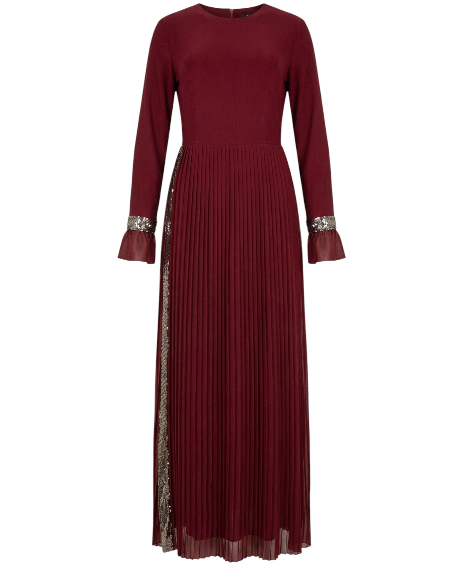 Maxikleid Damen Hijab Abendkleid mit Pailletten Modest Abiye Abaya (EYLÜL)