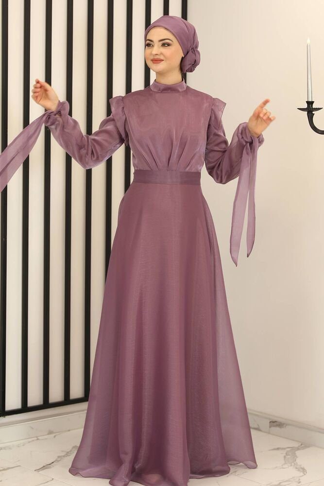 Abendkleid Elegantes Damen Hijab Maxikleid - Modest Fashion