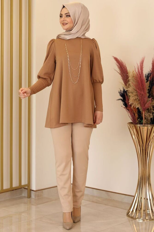 Tunika Damen Tunika Longtunika Hijab Tunika lange Tunika Modest (IKON)