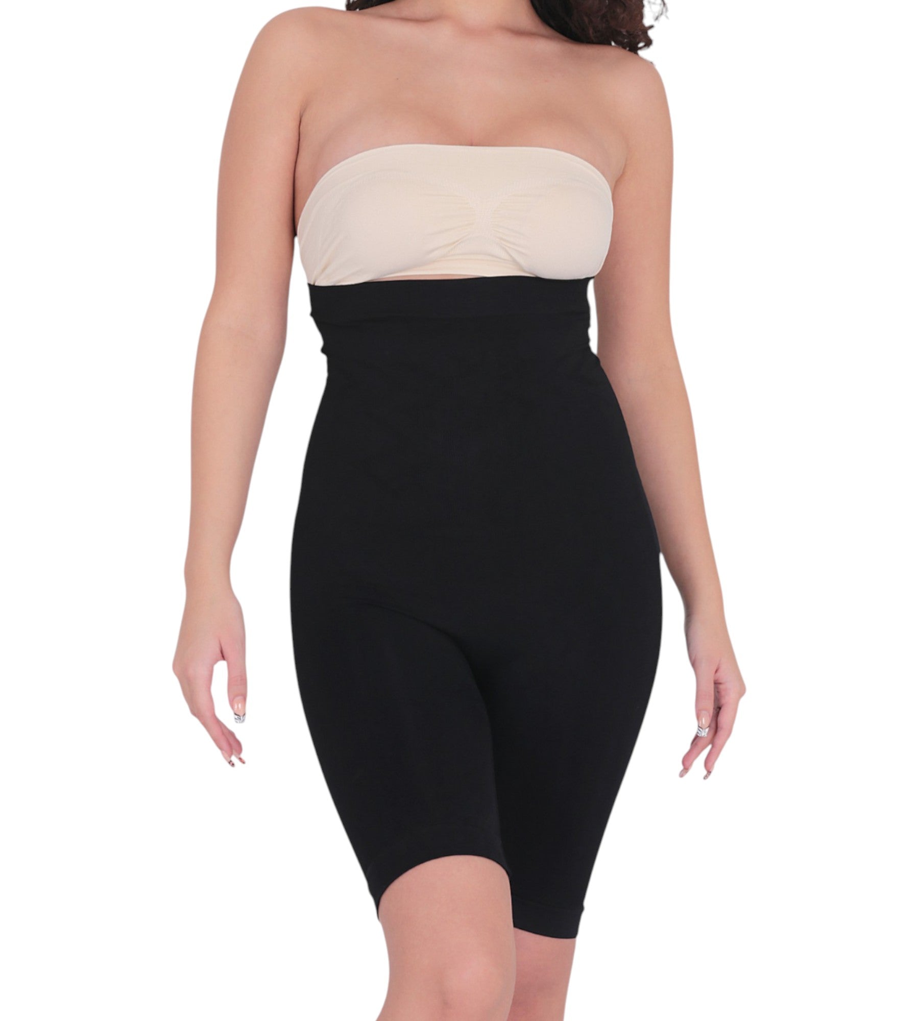 Miederslip – Shaping Boxer Corsage mit hoher Taille, Silikonbund & Massagezonen