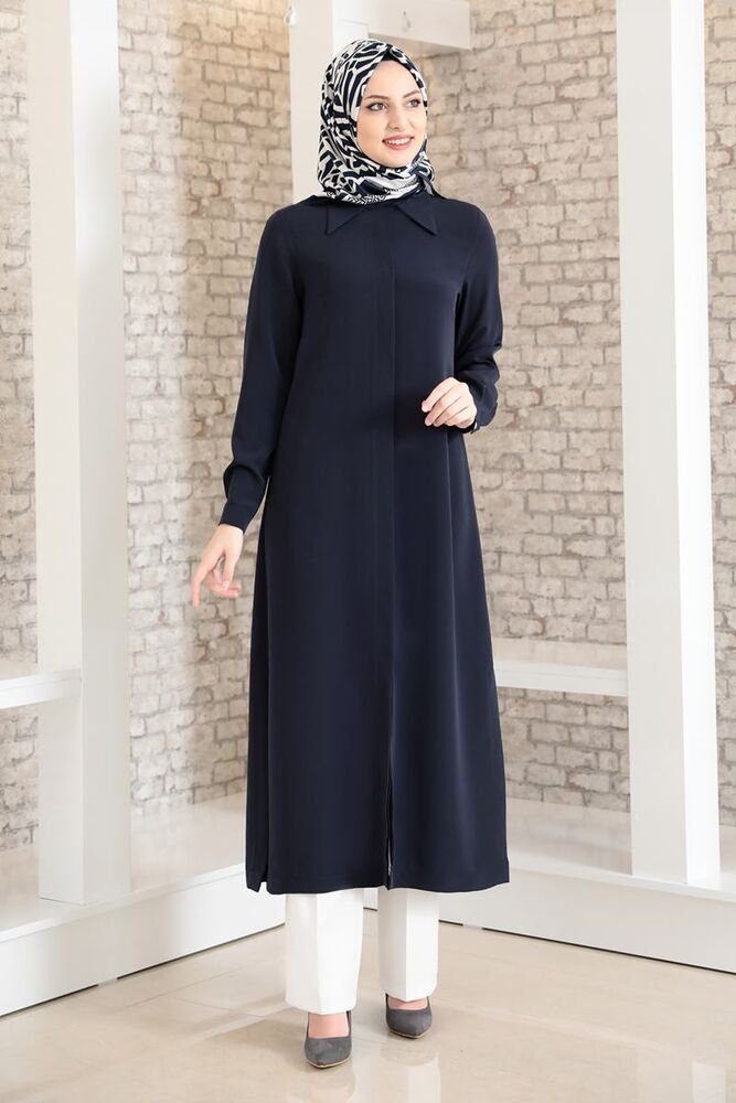 Longtunika Langärmlige Damen Tunika Modest Fashion, Hijab geeignet