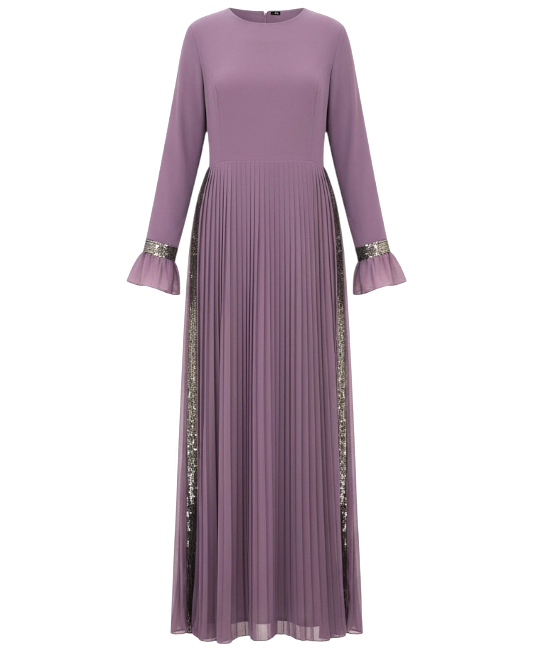 Maxikleid Damen Hijab Abendkleid mit Pailletten Modest Abiye Abaya (EYLÜL)