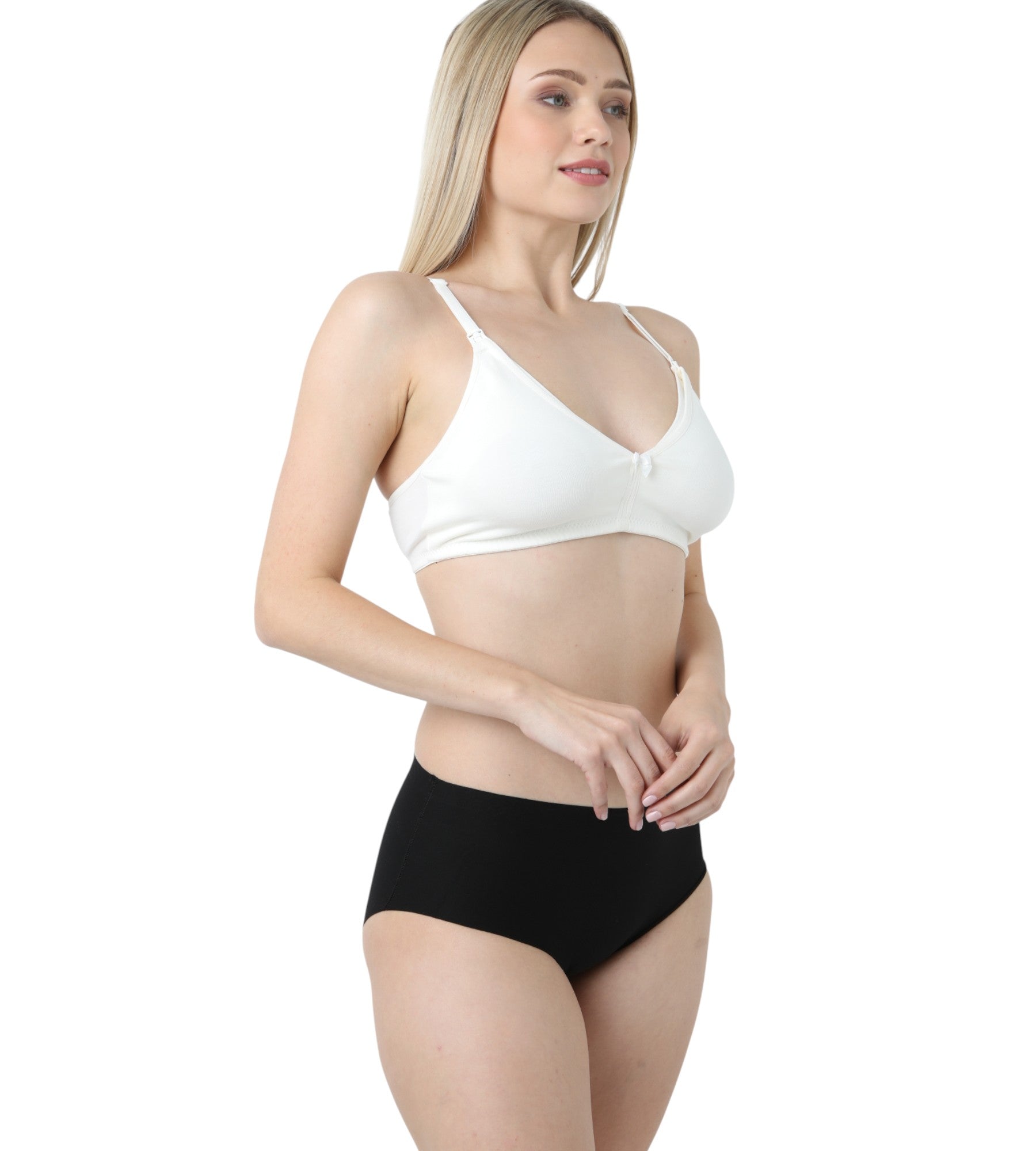 Still-BH – nahtlos, mit Clipverschluss, ohne Bügel, weich, stützend, Baumwolle