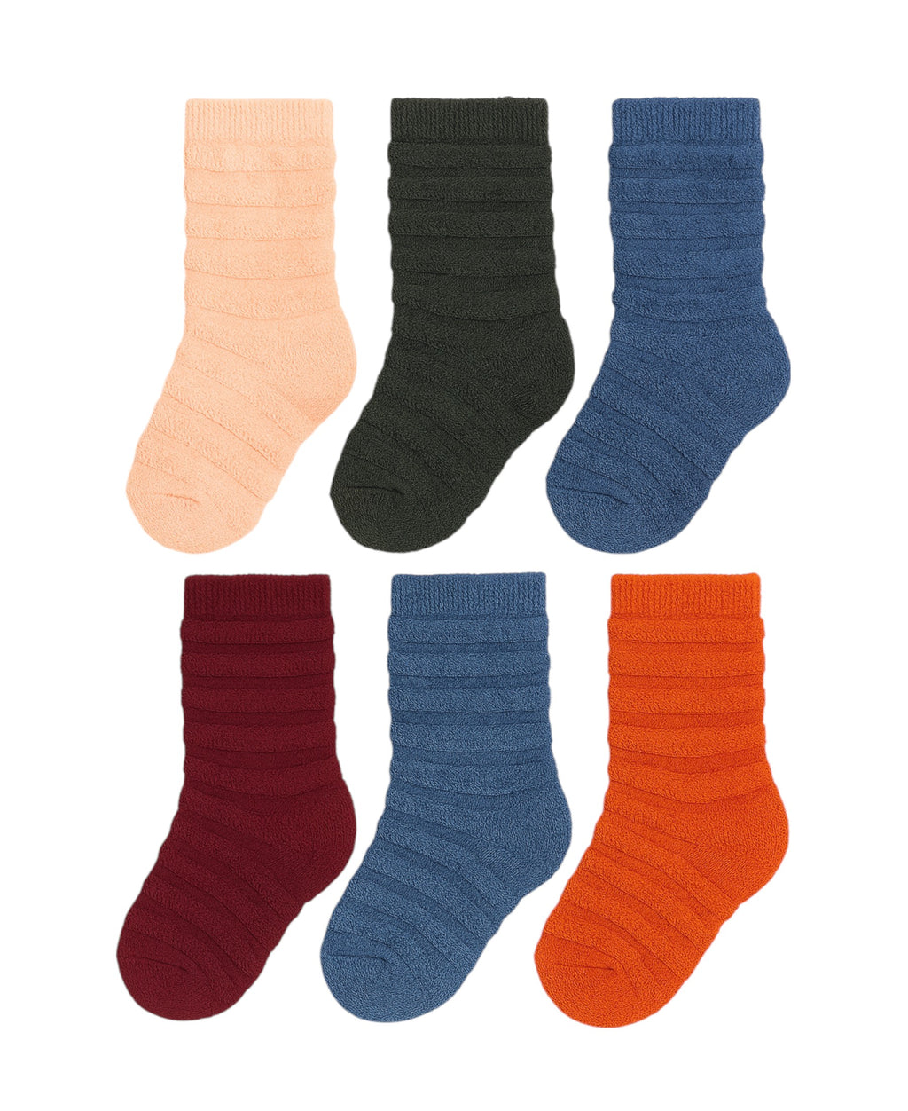 Kuschelsocken 6er-Pack Damen Handtuchsocken – Weich, warm & kuschelig, Größe 36-40