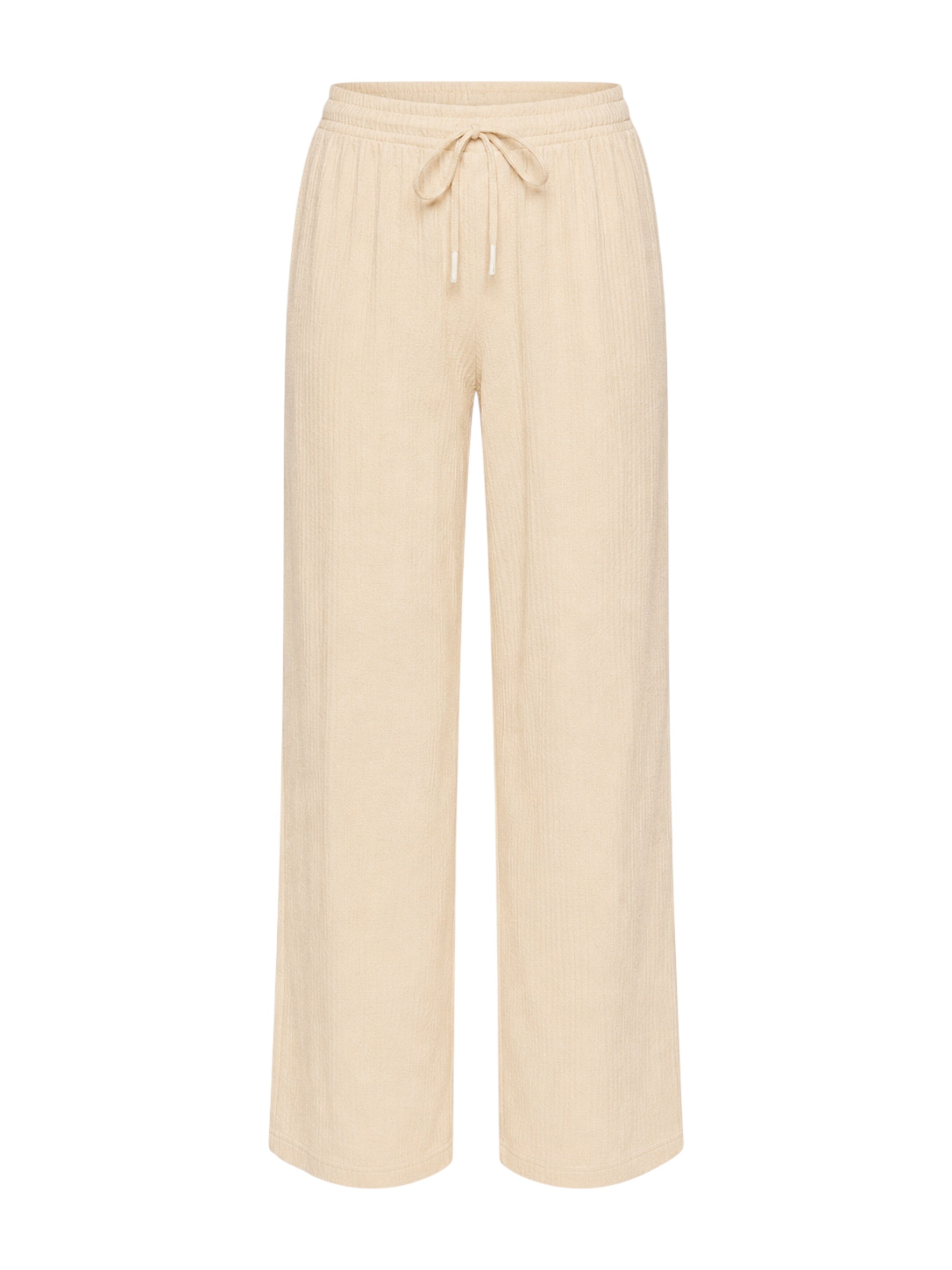 Palazzohose Damen Crinkle Hose – Weite Sommerhose elastischer Bund