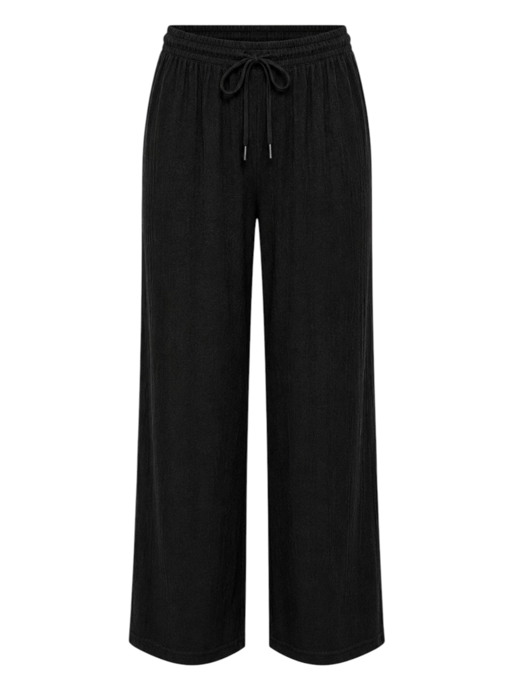 Palazzohose Damen Crinkle Hose – Weite Sommerhose elastischer Bund