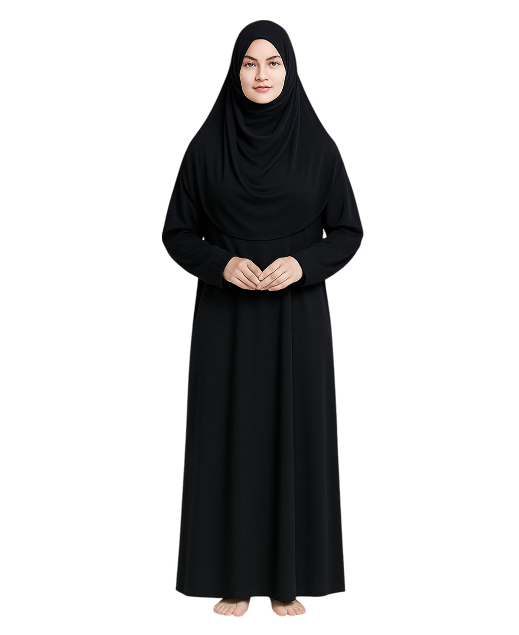 Tunikakleid Gebetskleid mit Hijab islamisches Kleid Kaftan Jilbab Abaya Namaz