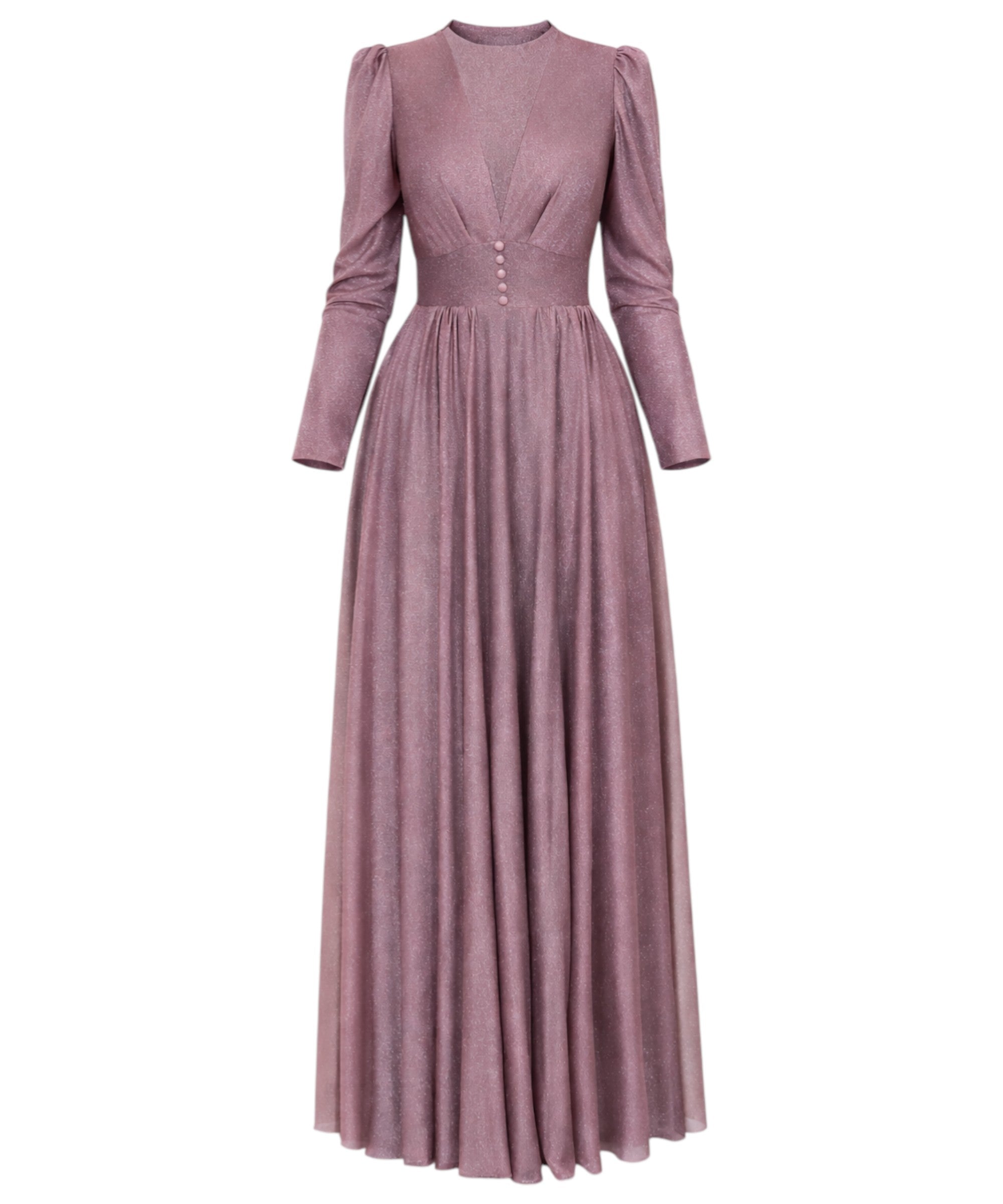 Abendkleid Elegantes Glitzerndes Tüllkleid - Hijab Kleid Modest Fashion