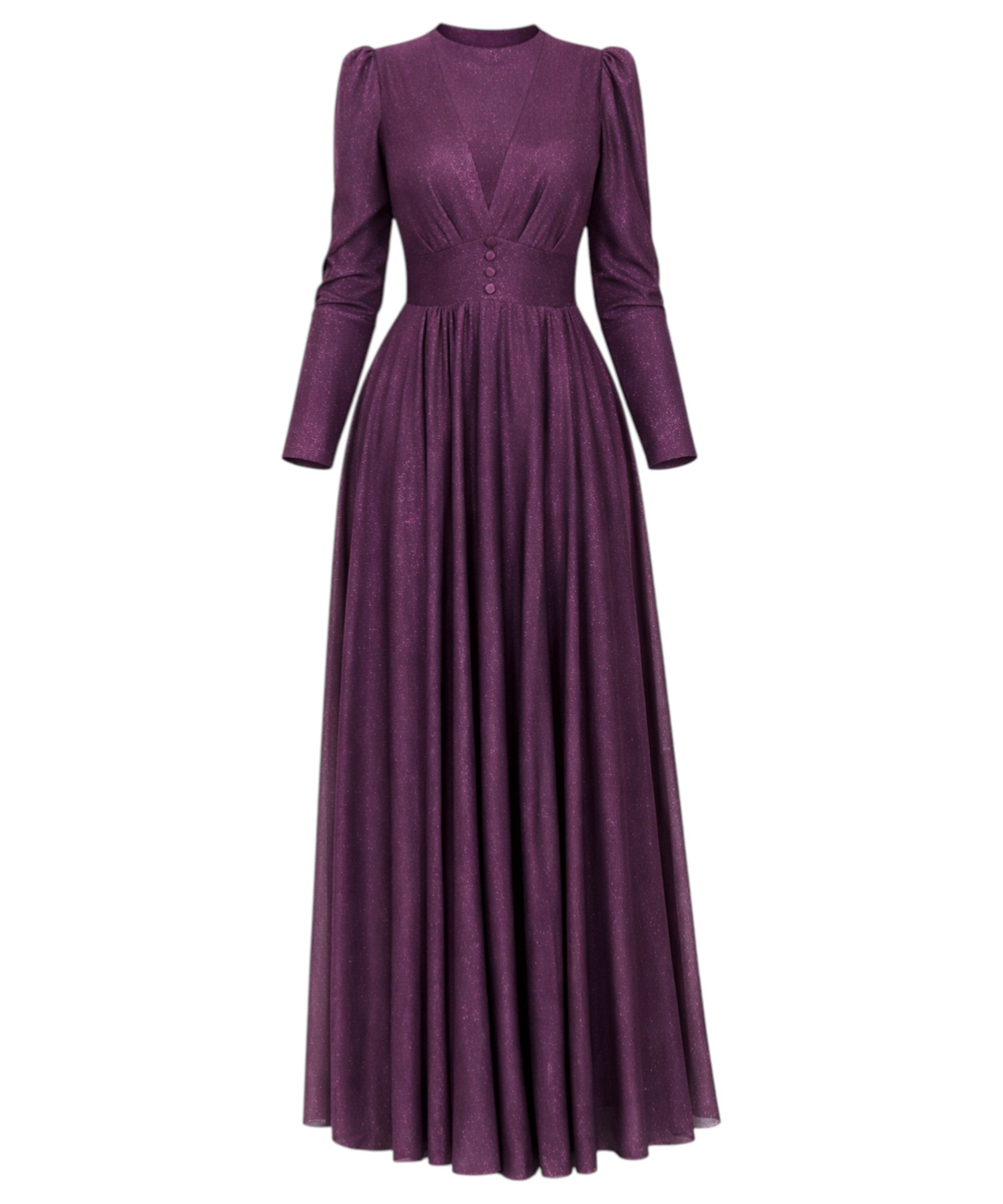 Abendkleid Elegantes Glitzerndes Tüllkleid - Hijab Kleid Modest Fashion