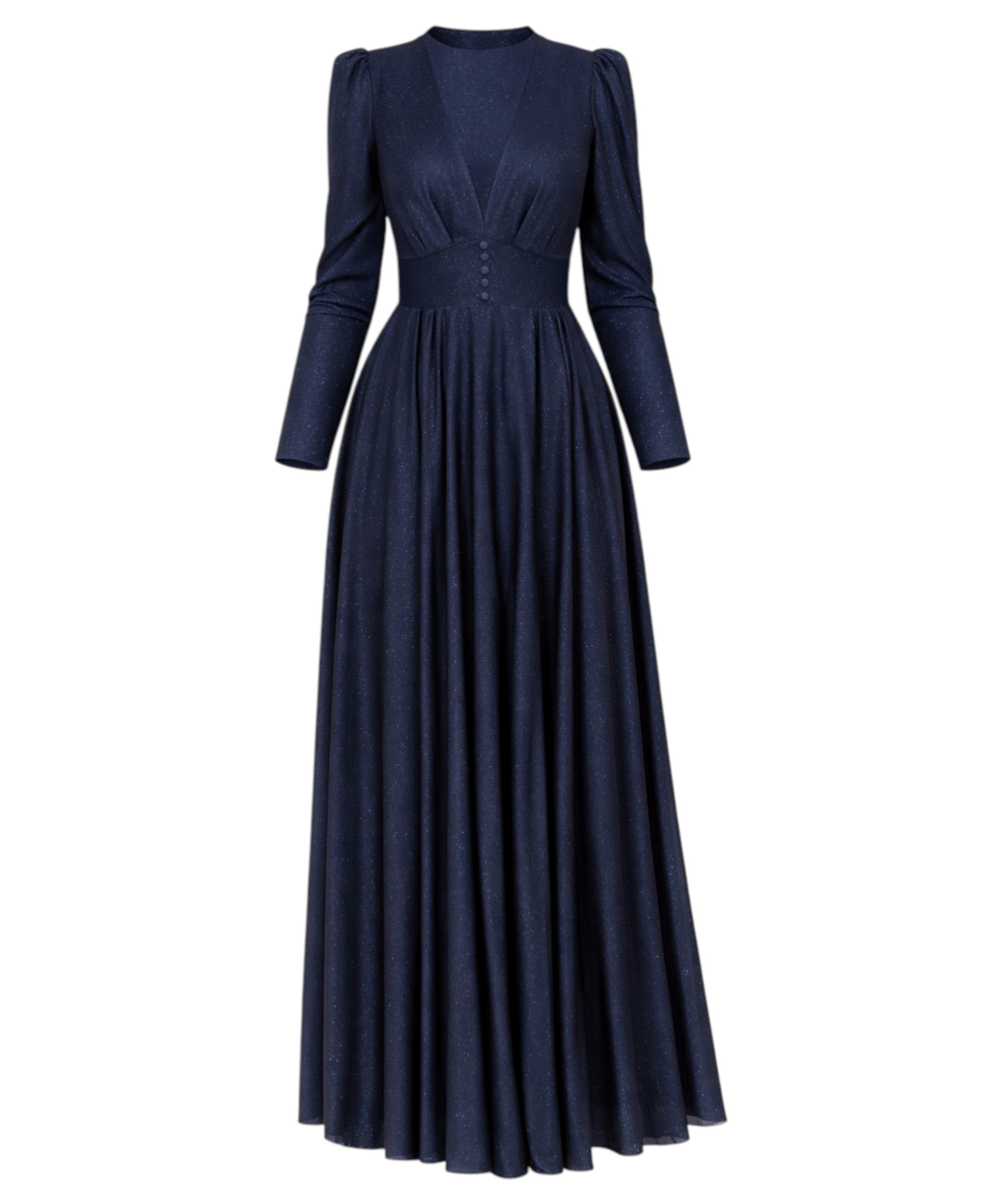 Abendkleid Elegantes Glitzerndes Tüllkleid - Hijab Kleid Modest Fashion