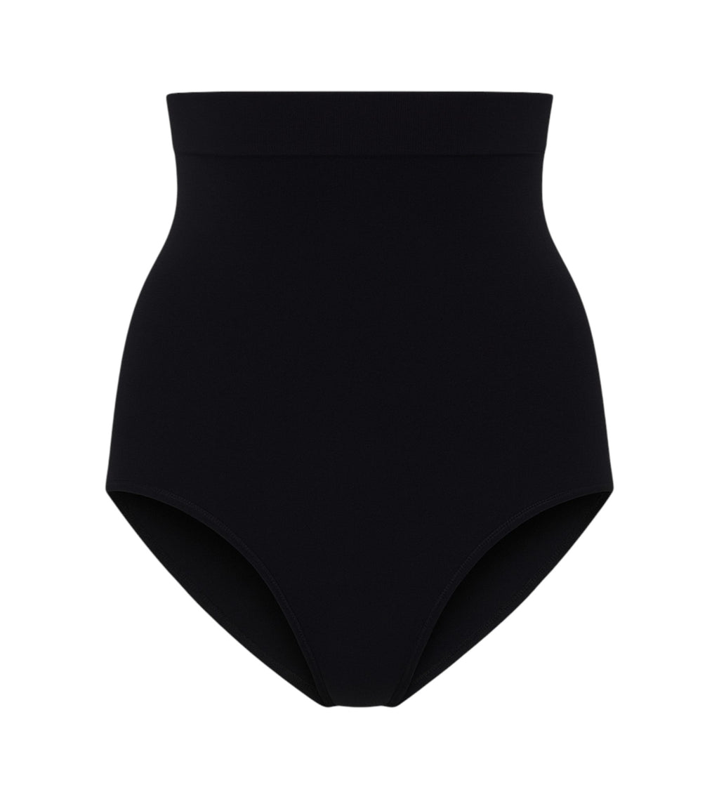 Miederslip mit hoher Taille und Silikonbund, figurformend, nahtlos, rutschfest