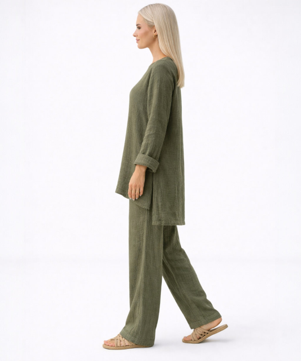 WENOR Musselin Set – Longtunika & Hose