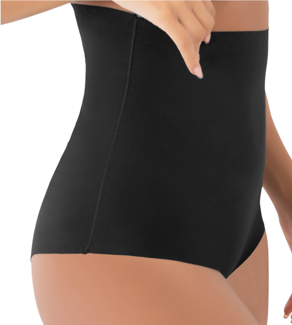 Miederslip mit hoher Taille, Lazer-Cut Corsage, Silikonbund Shapingwear