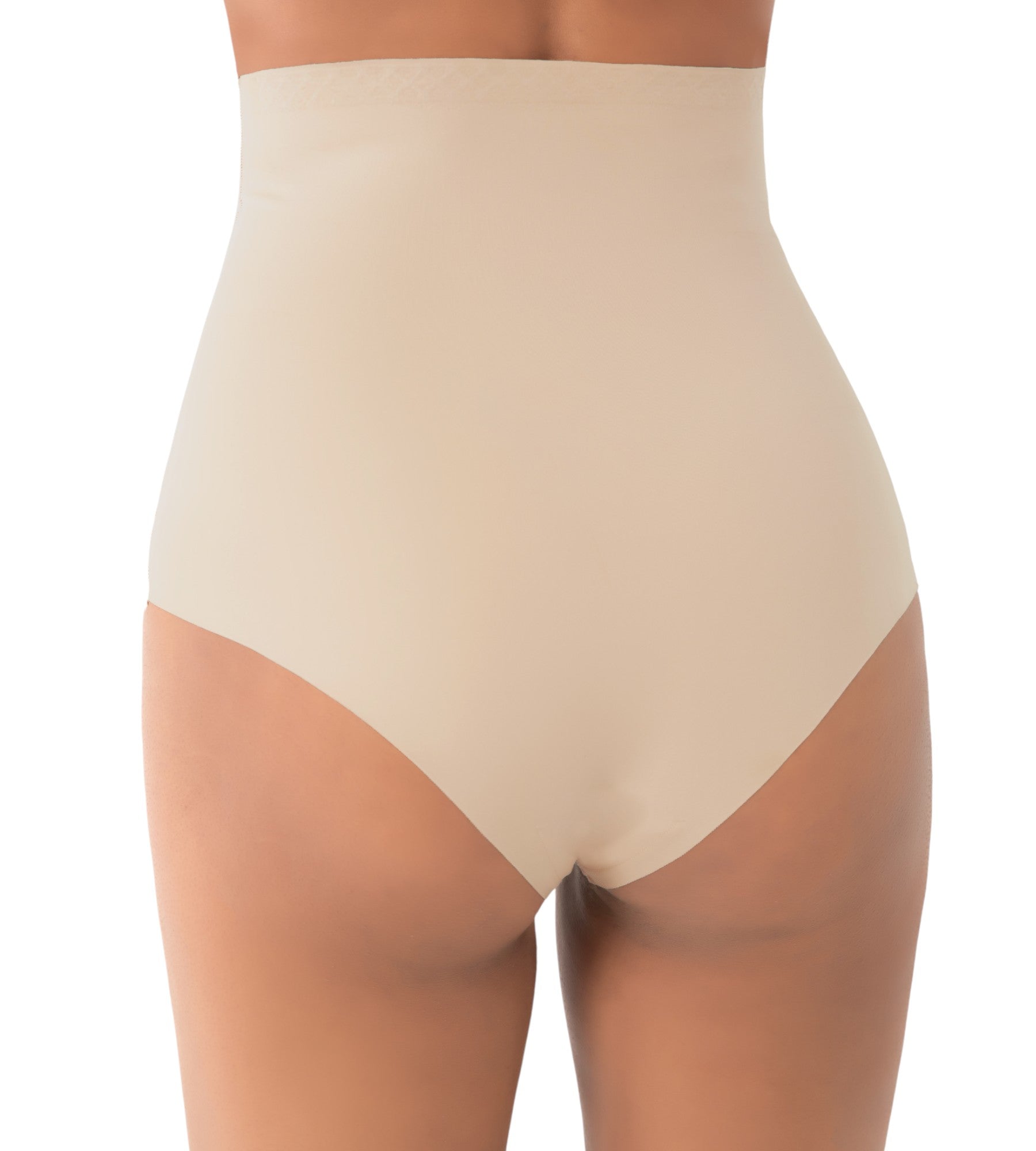 Miederslip mit hoher Taille, Lazer-Cut Corsage, Silikonbund Shapingwear