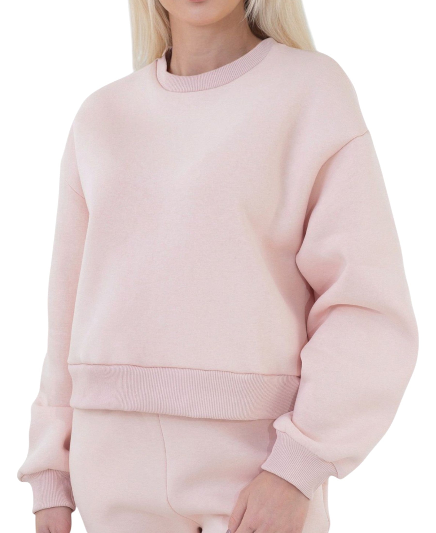 Sweatshirt Kuscheliger Oversize Damen Pullover Weich Gefüttert