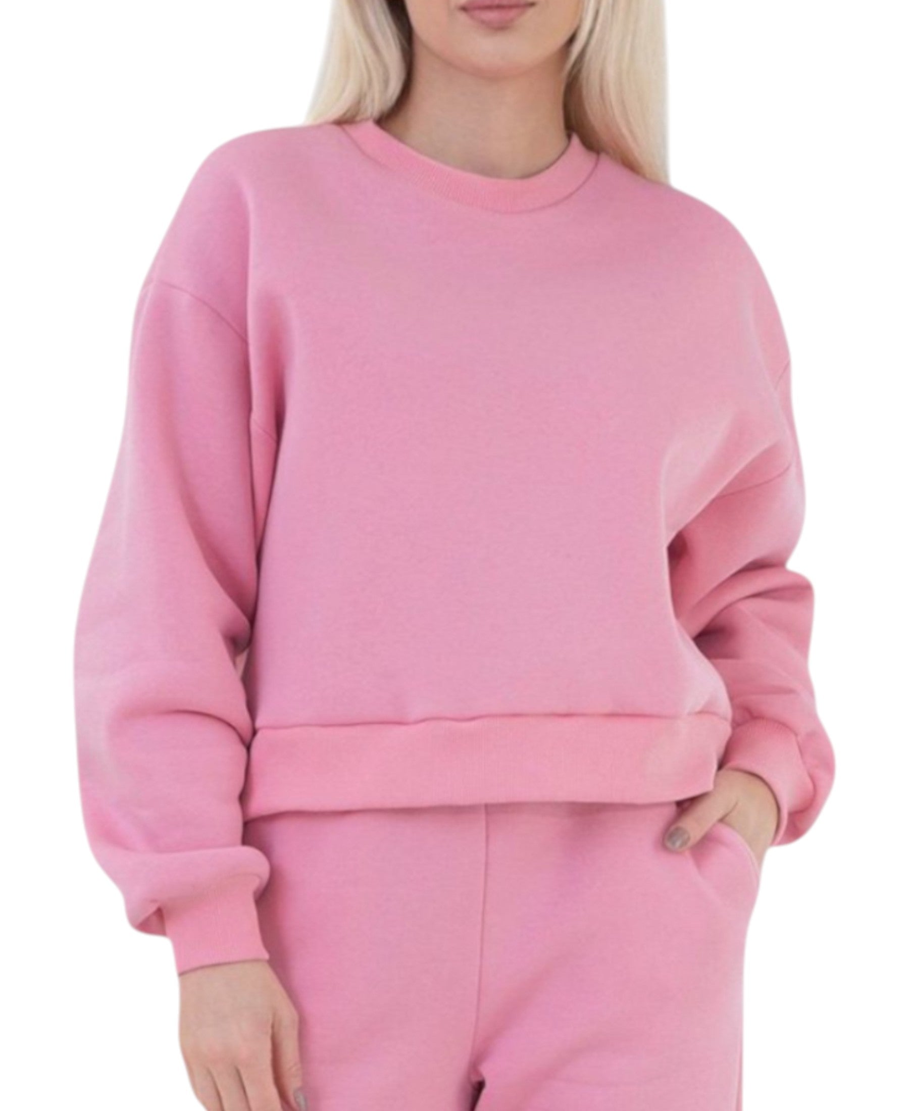 Sweatshirt Kuscheliger Oversize Damen Pullover Weich Gefüttert