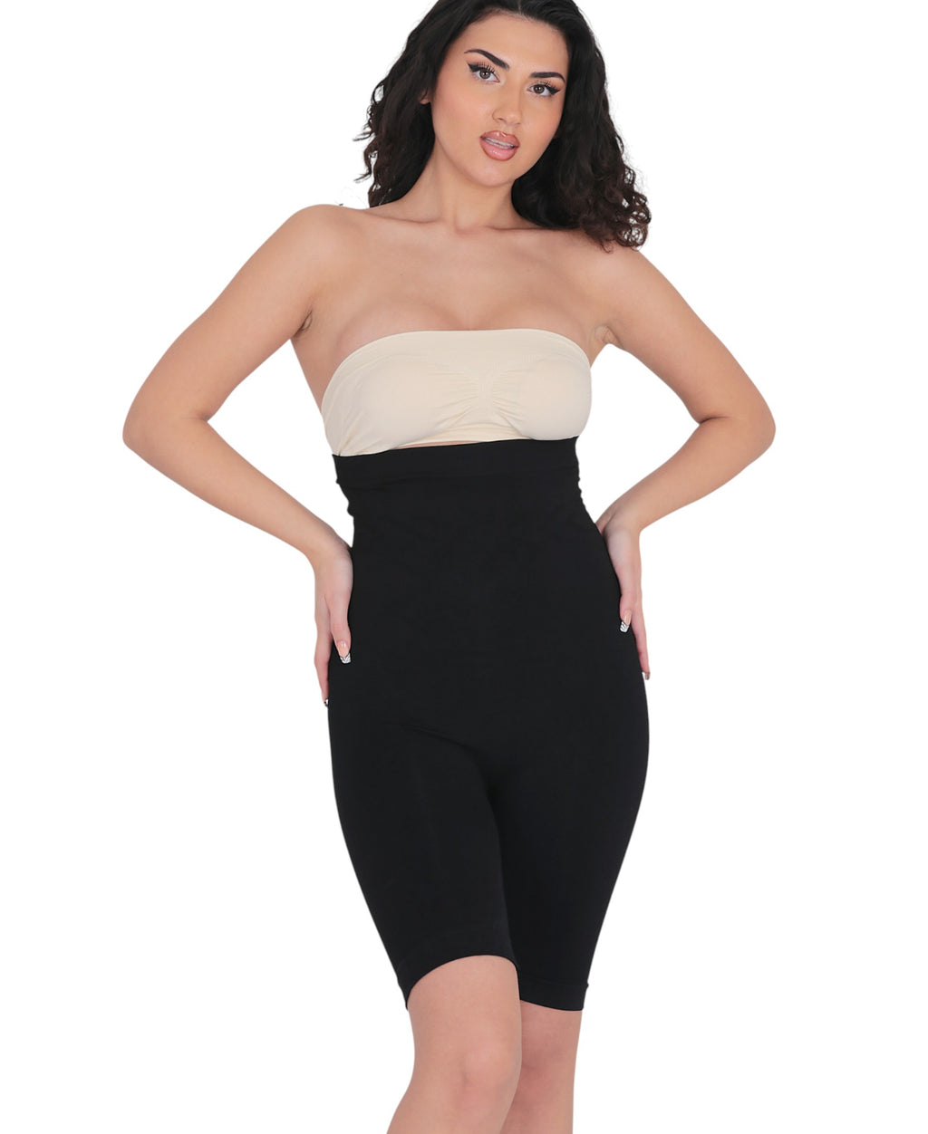 Miederslip – Shaping Boxer Corsage mit hoher Taille, Silikonbund & Massagezonen