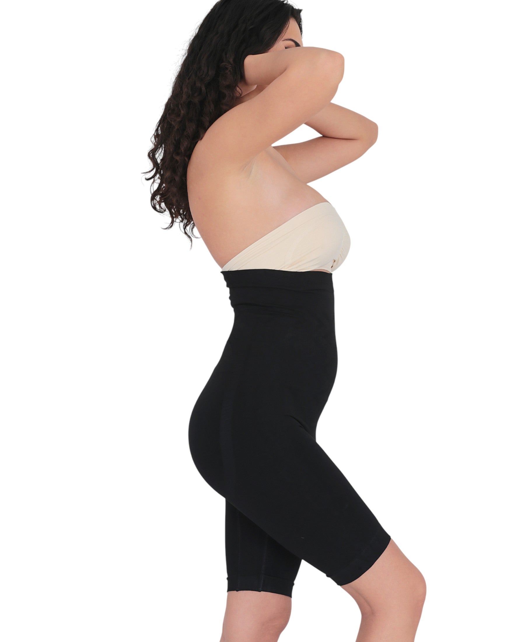 Miederslip – Shaping Boxer Corsage mit hoher Taille, Silikonbund & Massagezonen