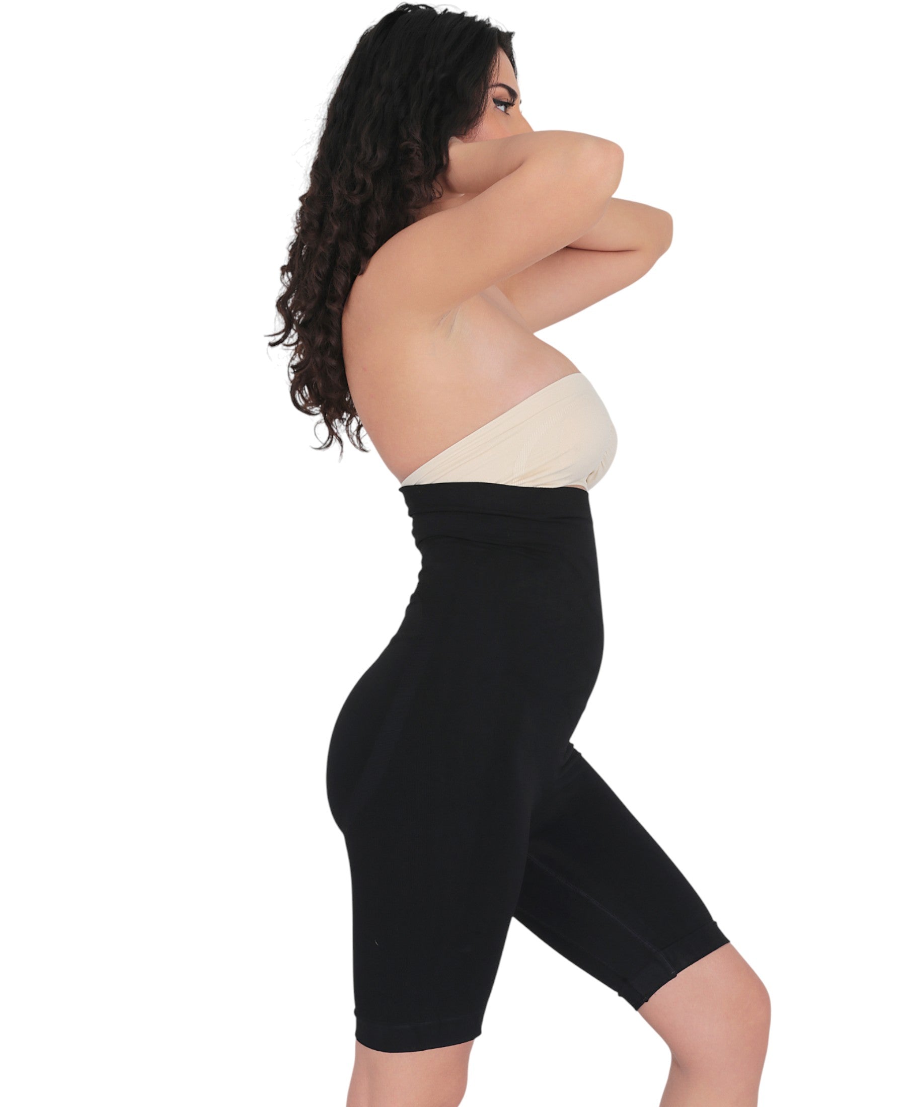 Miederslip – Shaping Boxer Corsage mit hoher Taille, Silikonbund & Massagezonen