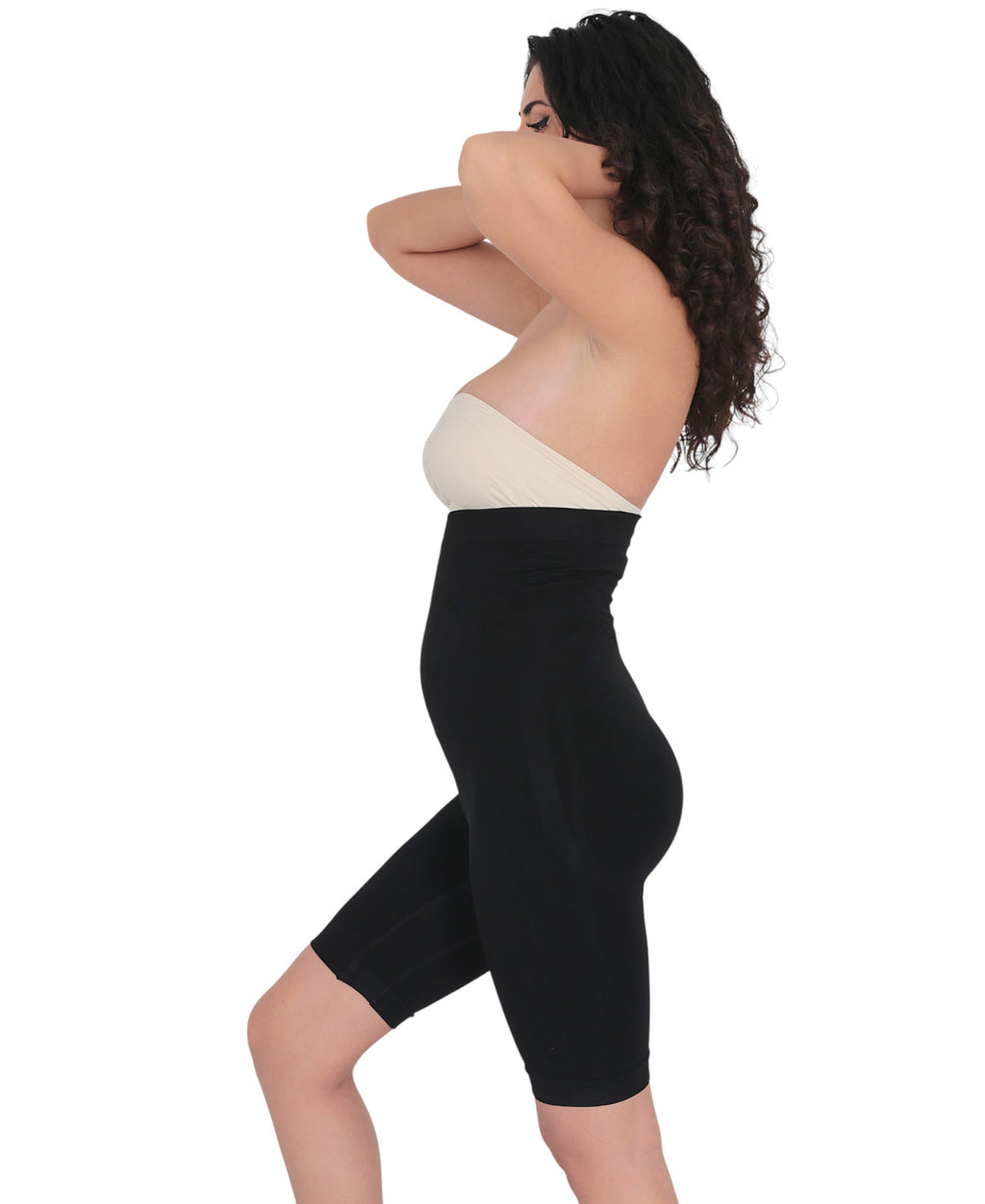 Miederslip – Shaping Boxer Corsage mit hoher Taille, Silikonbund & Massagezonen