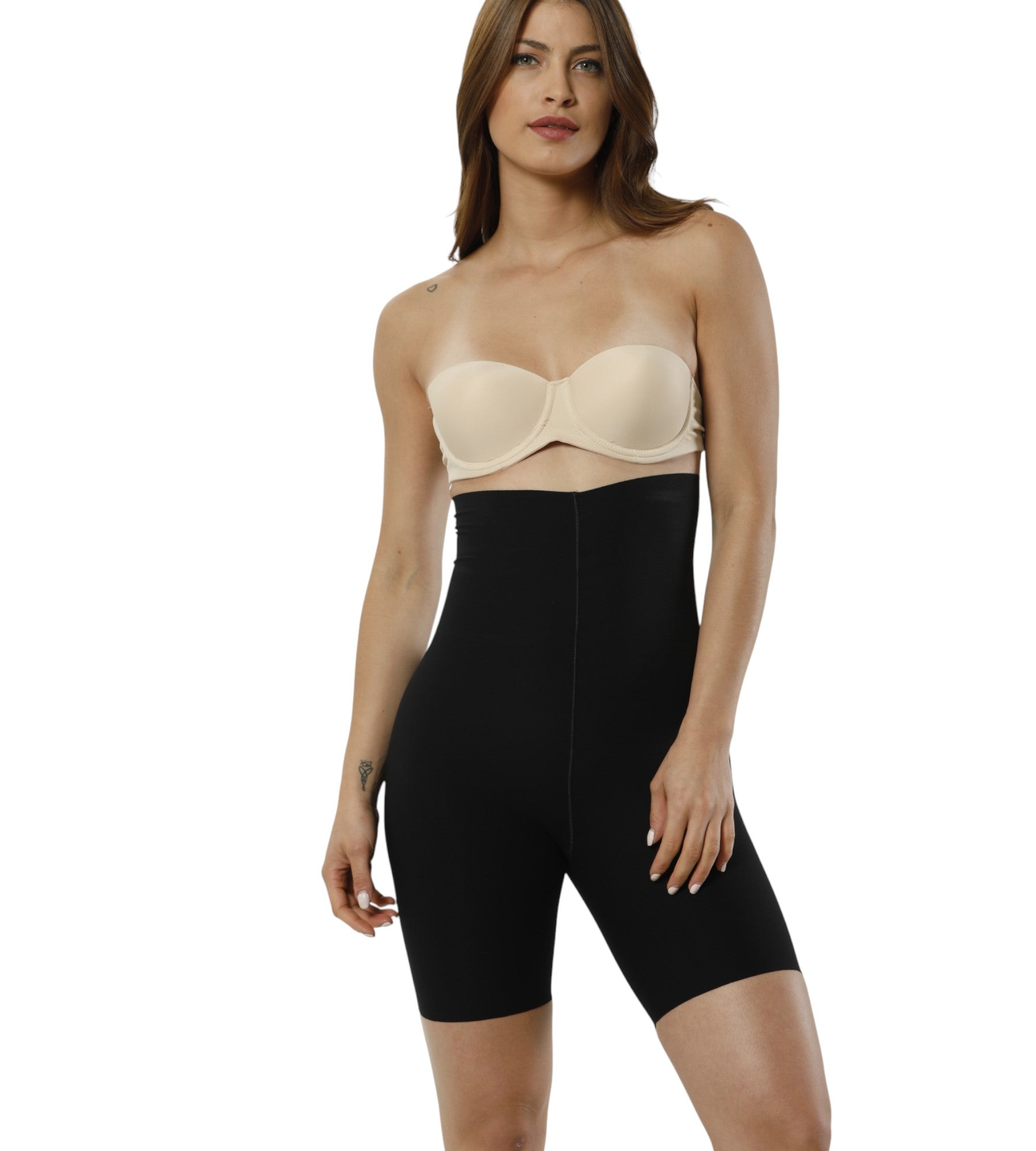 Miederhose Corsage mit Bein – nahtlose figurformende Shaping-Short hohe Taille