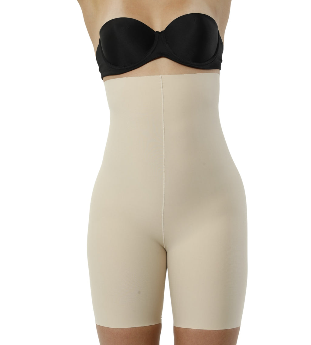 Miederhose Corsage mit Bein – nahtlose figurformende Shaping-Short hohe Taille