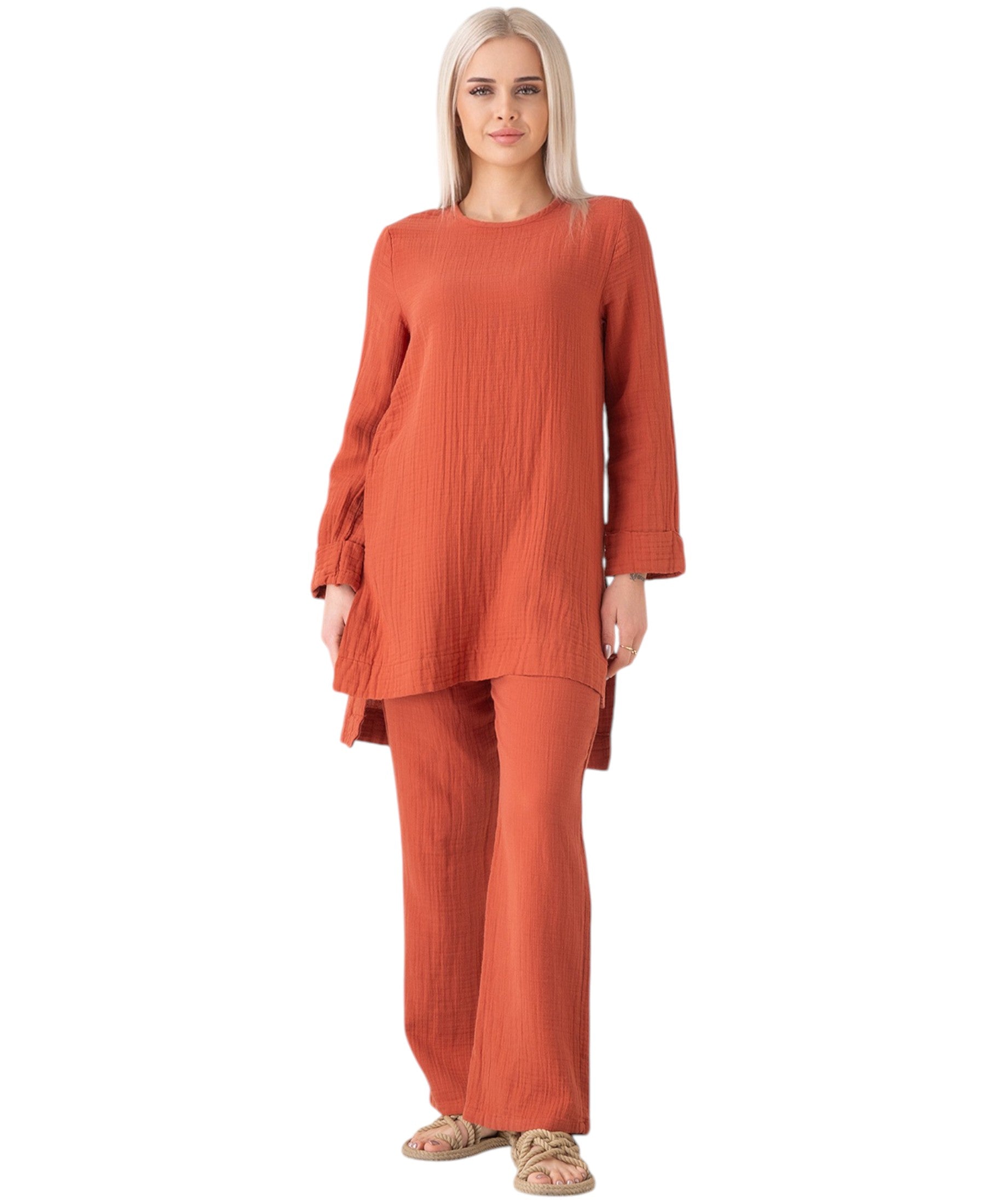 WENOR Musselin Set – Longtunika & Hose