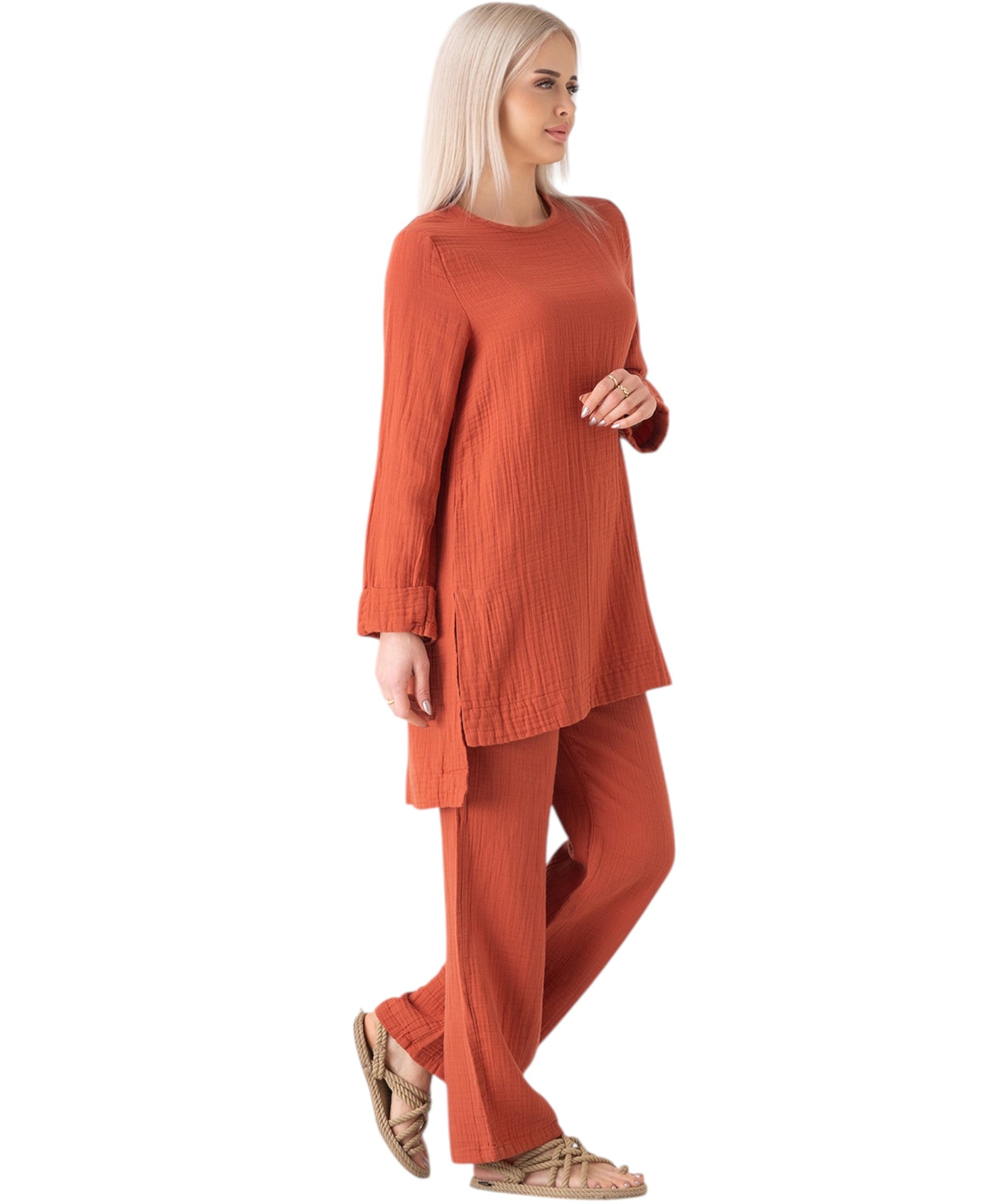 WENOR Musselin Set – Longtunika & Hose
