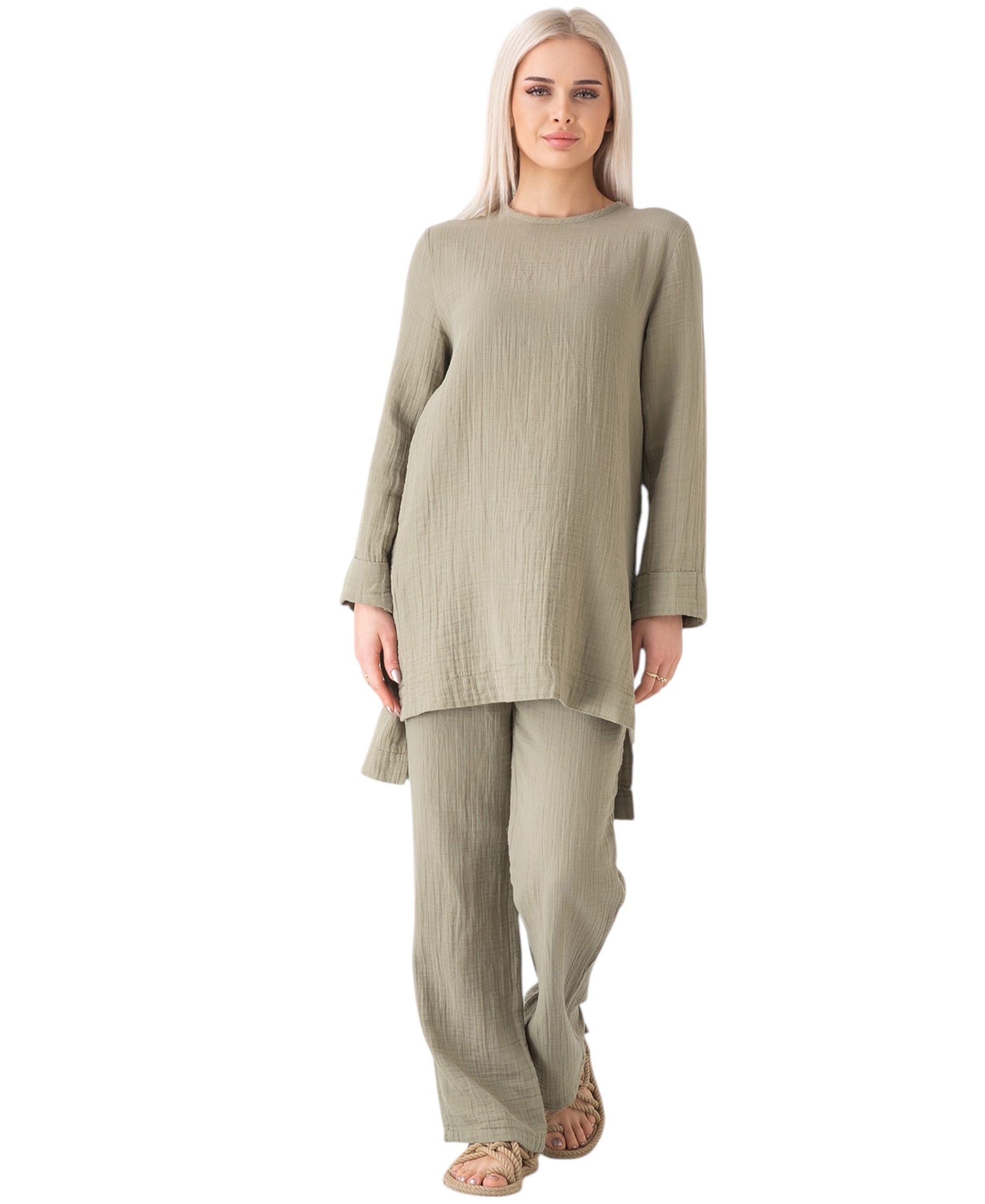 WENOR Musselin Set – Longtunika & Hose