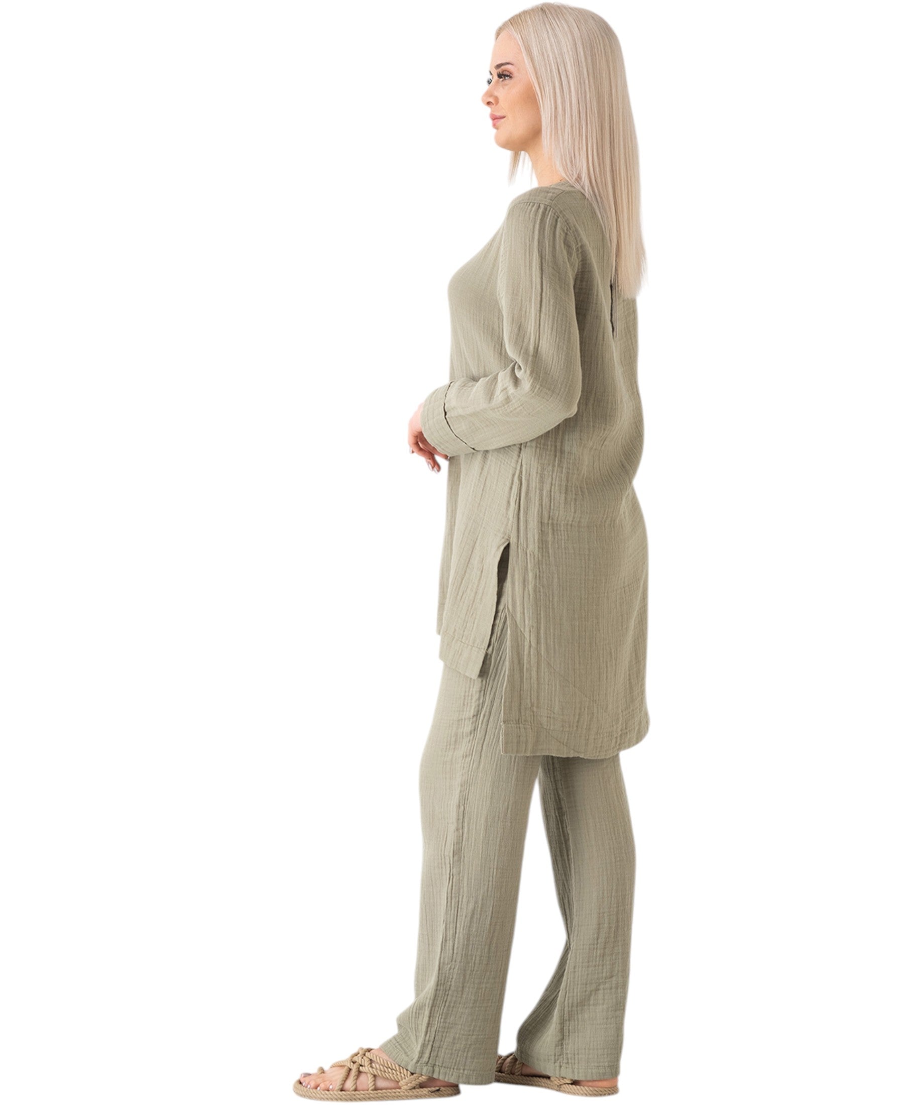 WENOR Musselin Set – Longtunika & Hose
