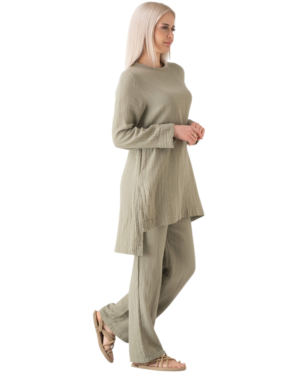 WENOR Musselin Set – Longtunika & Hose