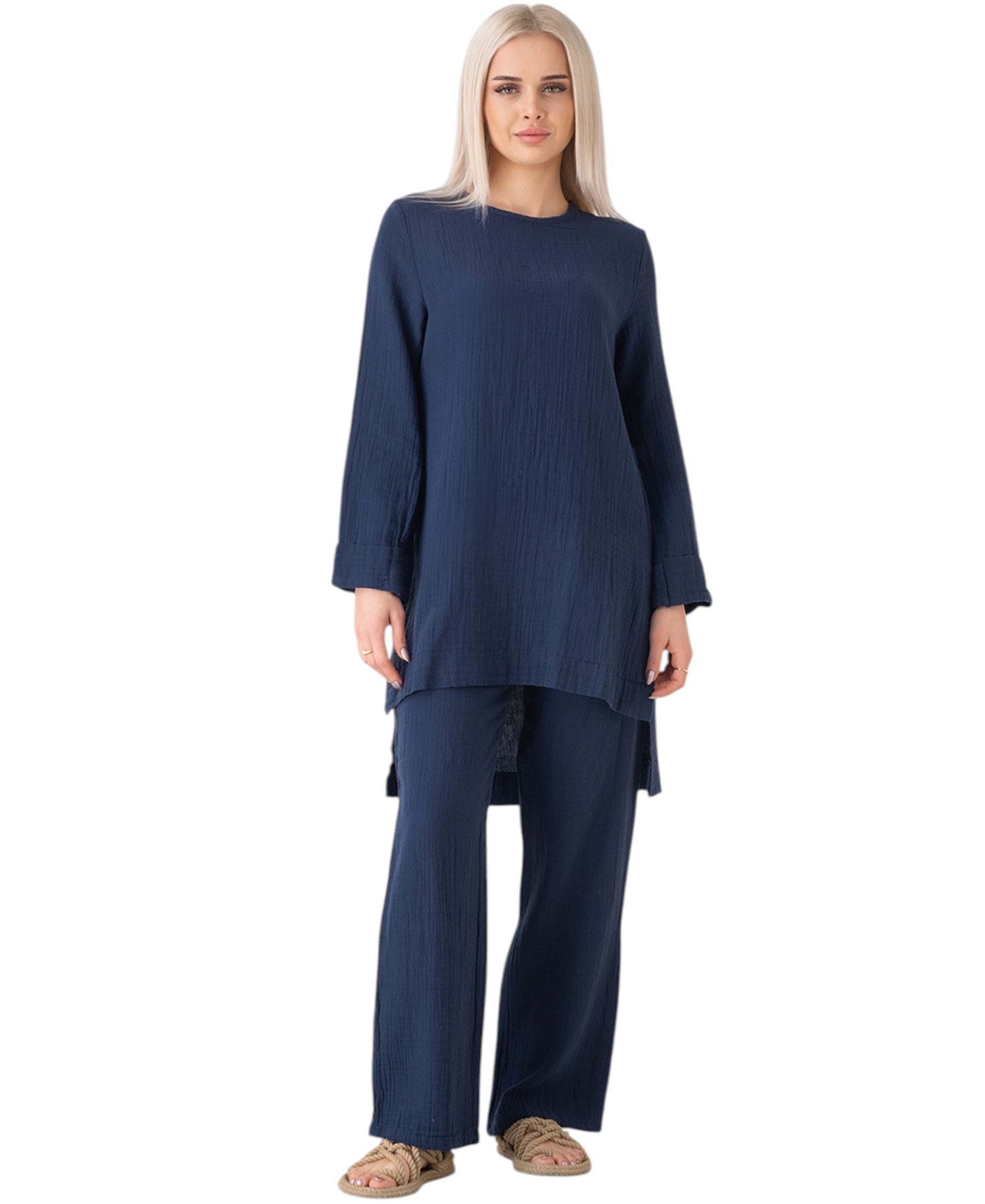 WENOR Musselin Set – Longtunika & Hose