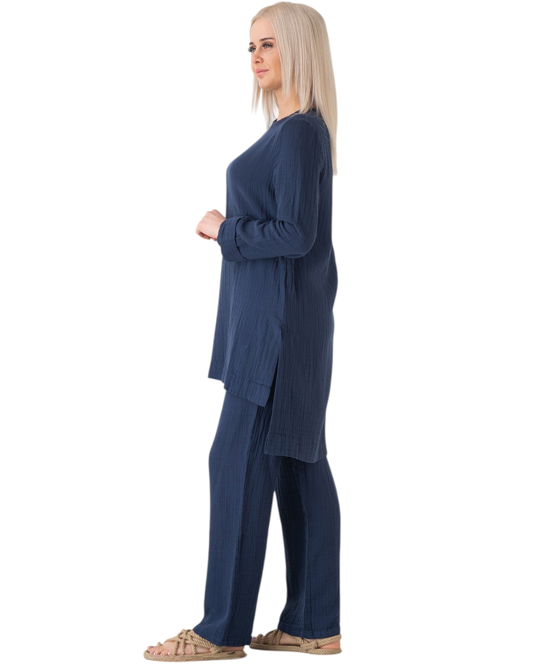 WENOR Musselin Set – Longtunika & Hose
