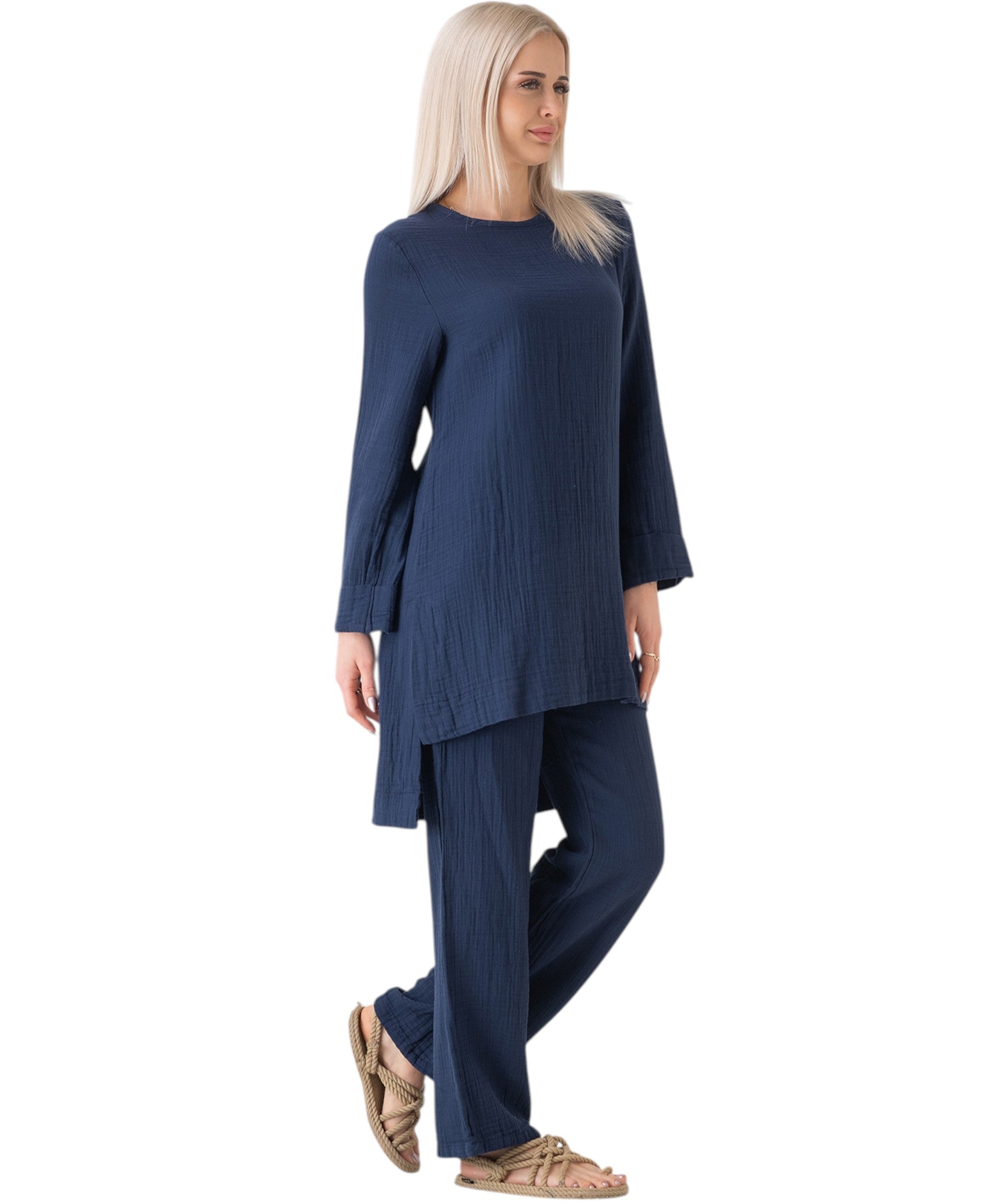WENOR Musselin Set – Longtunika & Hose