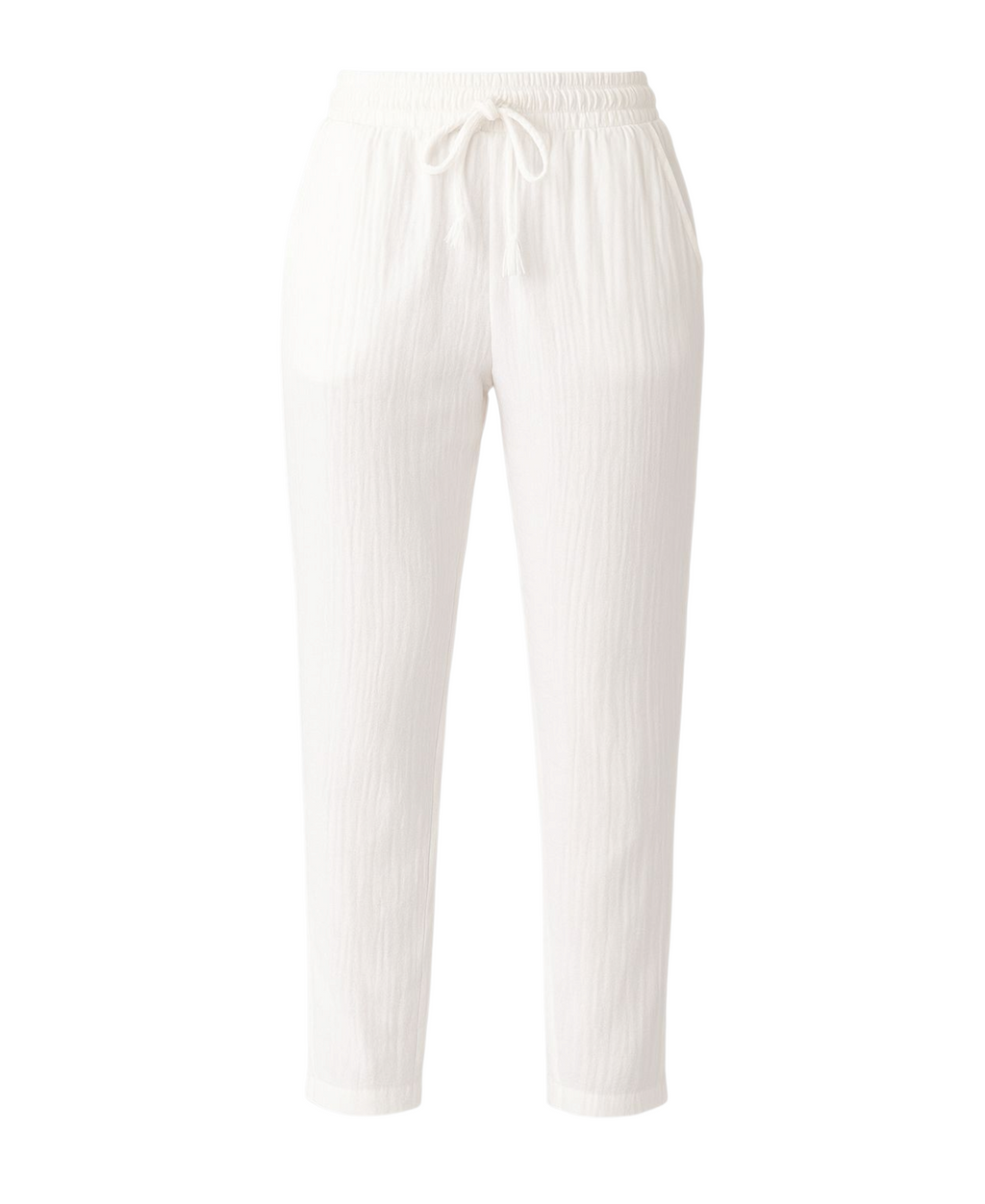 Schlupfhose Musselin Sommerhose, 100 % Baumwolle, elastischer Bund, Knöchellänge