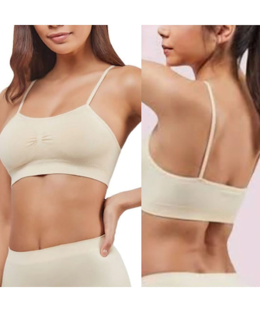 Bustier 2 Stück Damen Bustier Push UP BH nahtlos Mikrofaser mit Pads abnehmbar