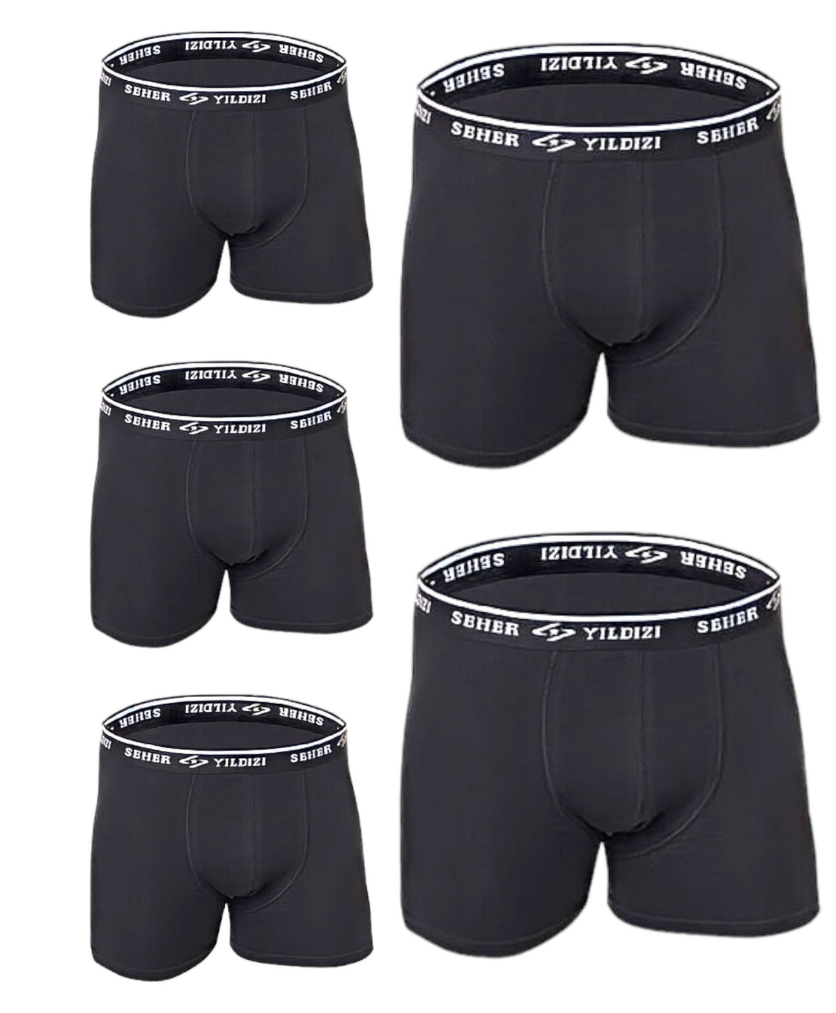 Boxershorts Herren Boxershorts 5er Pack Retroshorts Basic Slips Unterwäsche