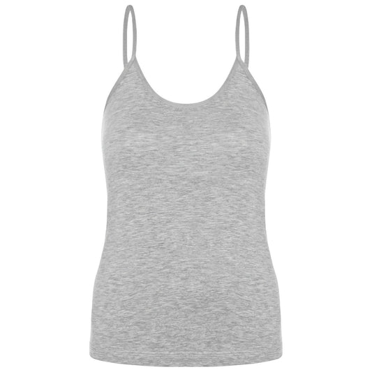 Tanktop Damen Spaghettiträger Tops 4er Pack - 100% Baumwolle