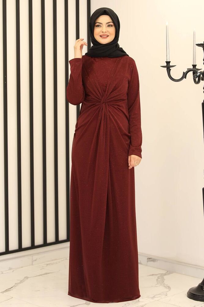 Abendkleid Damen Maxikleid Abiye Abaya Hijab Kleid Modest Fashion (AYLA)