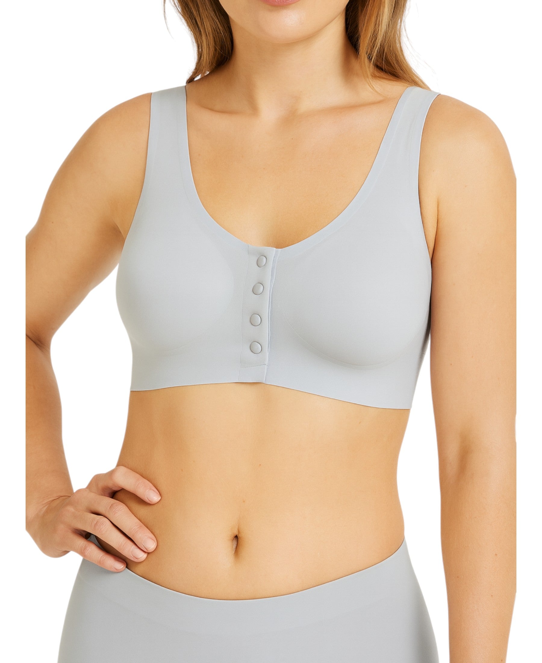 Bustier mit Vorderverschluss ohne Bügel – Soft-BH, , Sport-BH Top