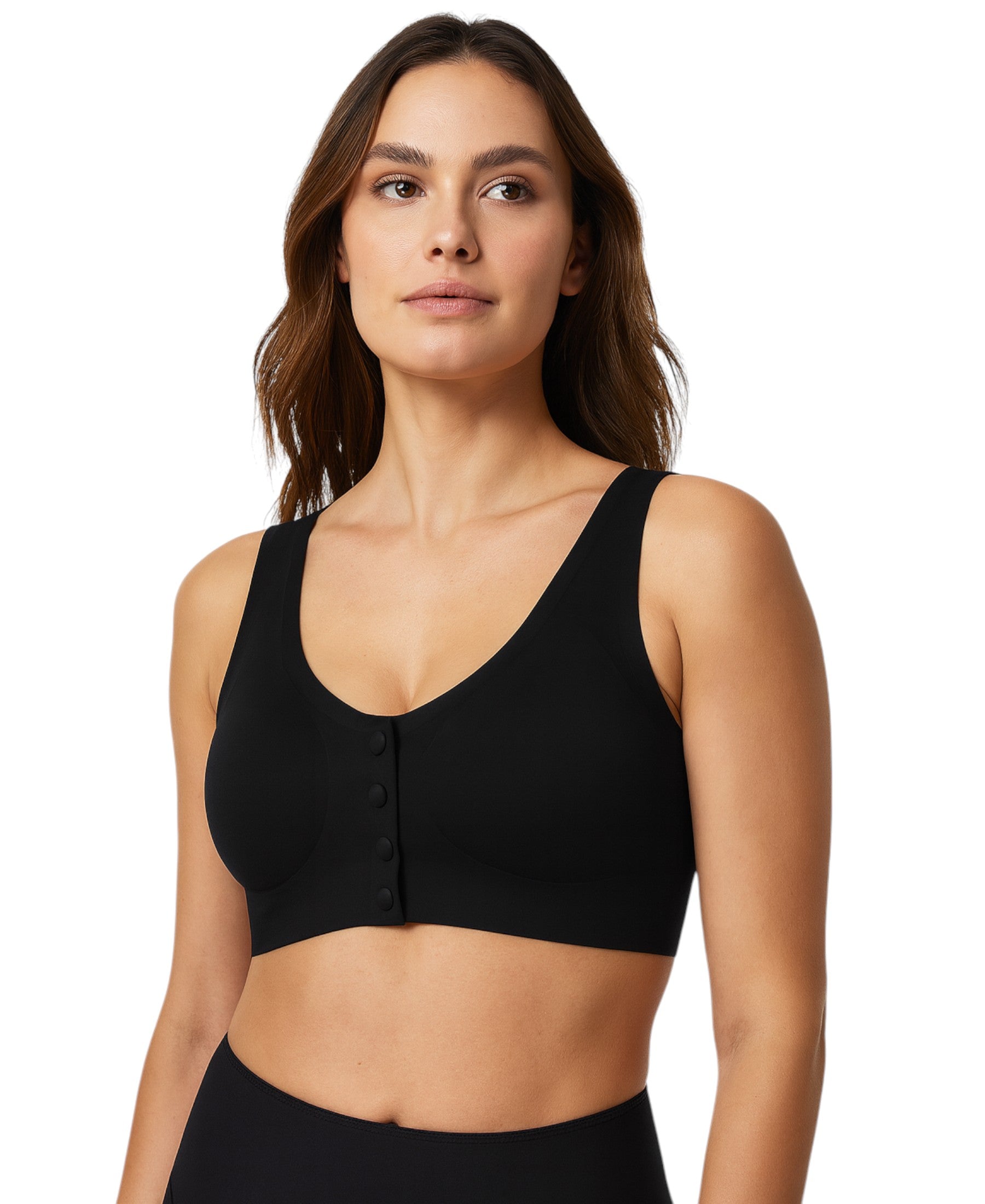 Bustier mit Vorderverschluss ohne Bügel – Soft-BH, , Sport-BH Top