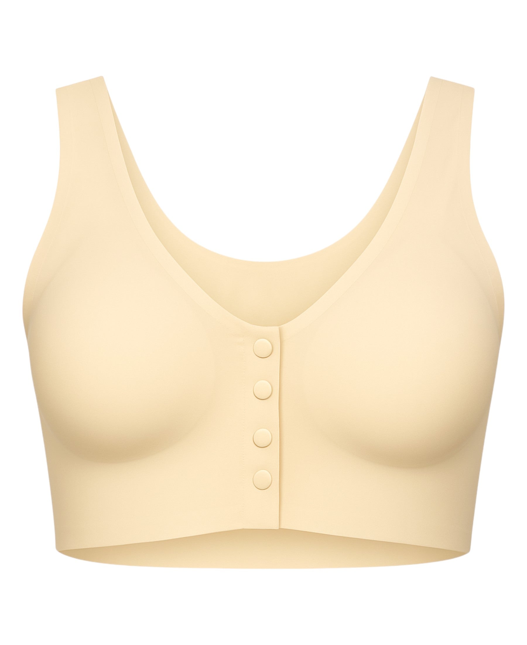 Bustier mit Vorderverschluss ohne Bügel – Soft-BH, , Sport-BH Top